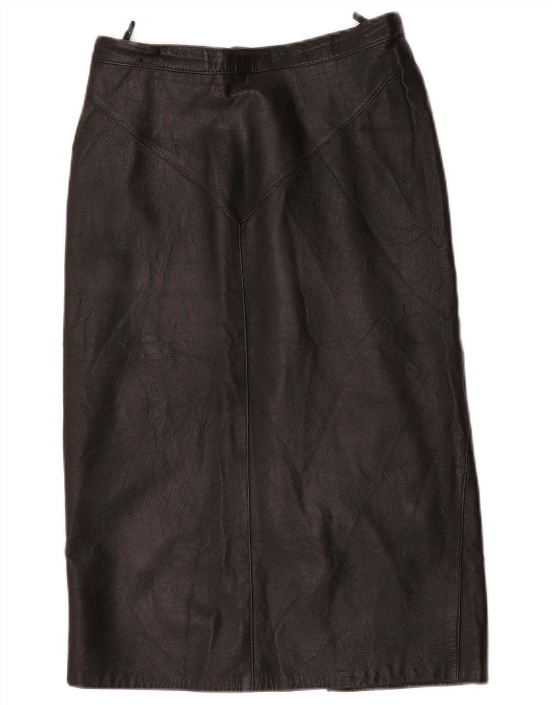 Vintage Damen Lederrock W28 Medium Schwarz