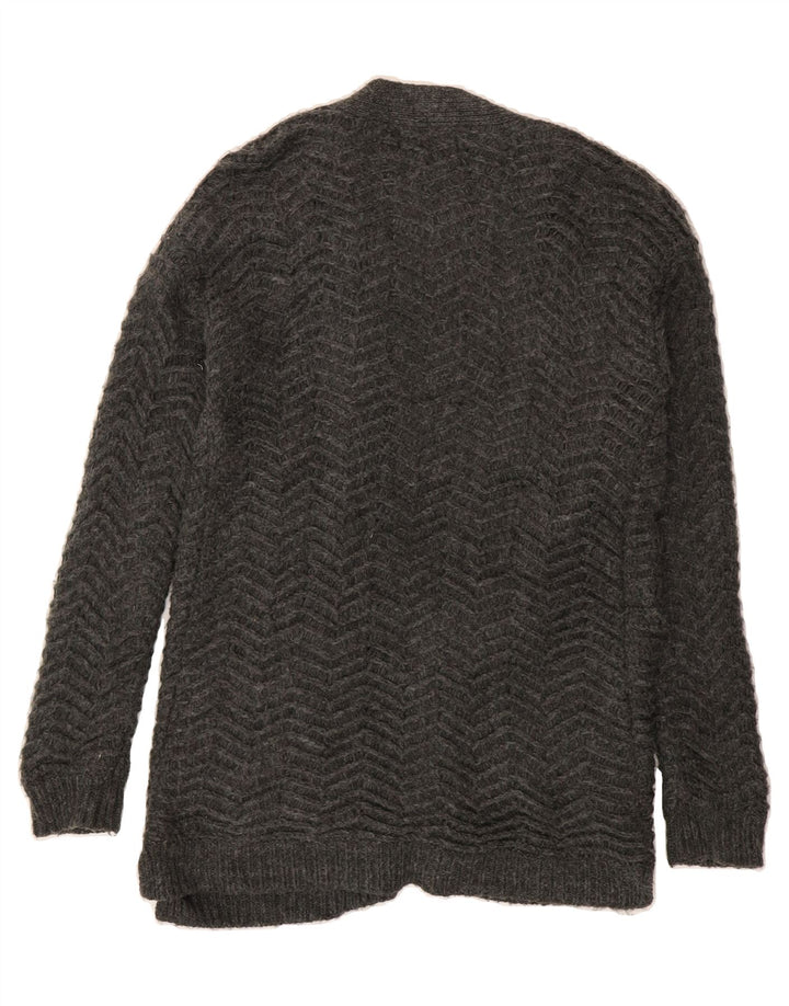 MOSSIMO Womens Open Cardigan Sweater UK 14 Medium Grey Acrylic Vintage Mossimo and Second-Hand Mossimo from Messina Hembry 