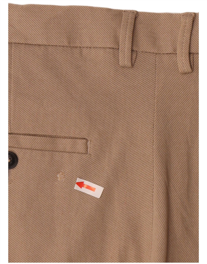Zara Herren Chinoshorts EU 44 Large W34 Beige Viskose