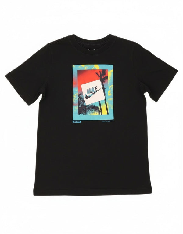 Nike T-Shirt mit Grafik für Jungen, 12–13 Jahre, Größe L, Schwarz, Baumwolle