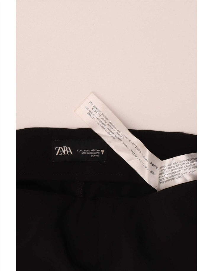 Schmale Freizeithose für Damen von Zara, Größe L, W30, L34, Schwarz, Polyester