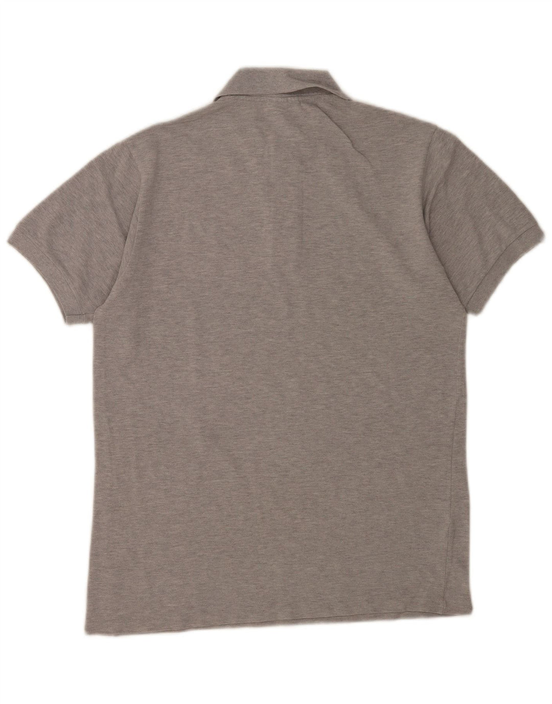 Lacoste Herren-Poloshirt, Größe 3, klein, grau gefleckte Baumwolle
