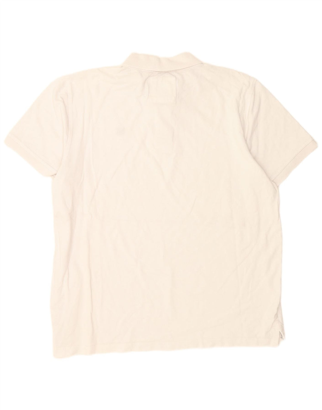 Crew Clothing Herren-Poloshirt XL, weiße Baumwolle