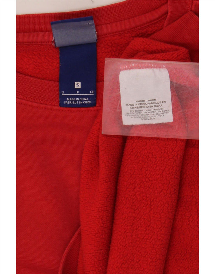 NIKE Herren-Sweatshirt-Pullover, klein, rote Baumwolle
