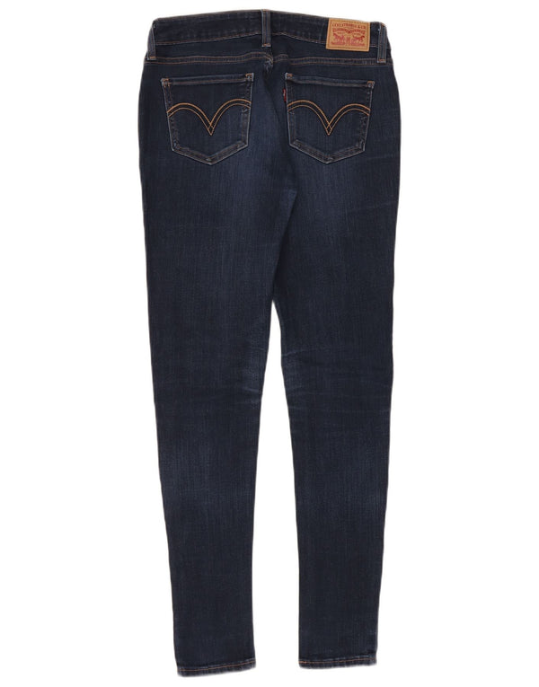 Levi's Damen 535 Super Skinny Jeans W28 L30 Marineblau Baumwolle