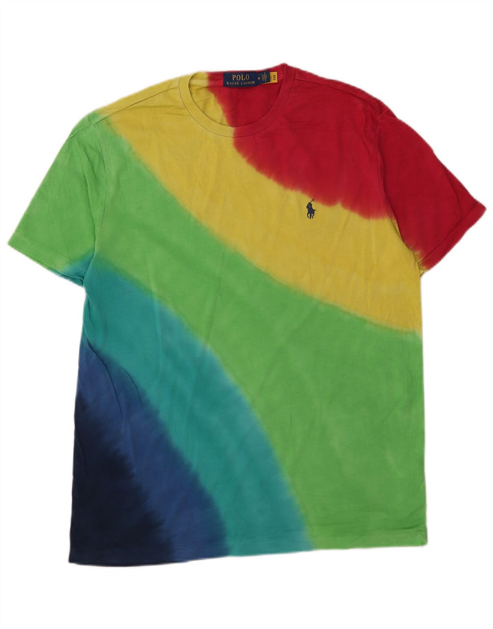 Polo Ralph Lauren Herren-T-Shirt, mittelgroß, mehrfarbig, Batik-Baumwolle