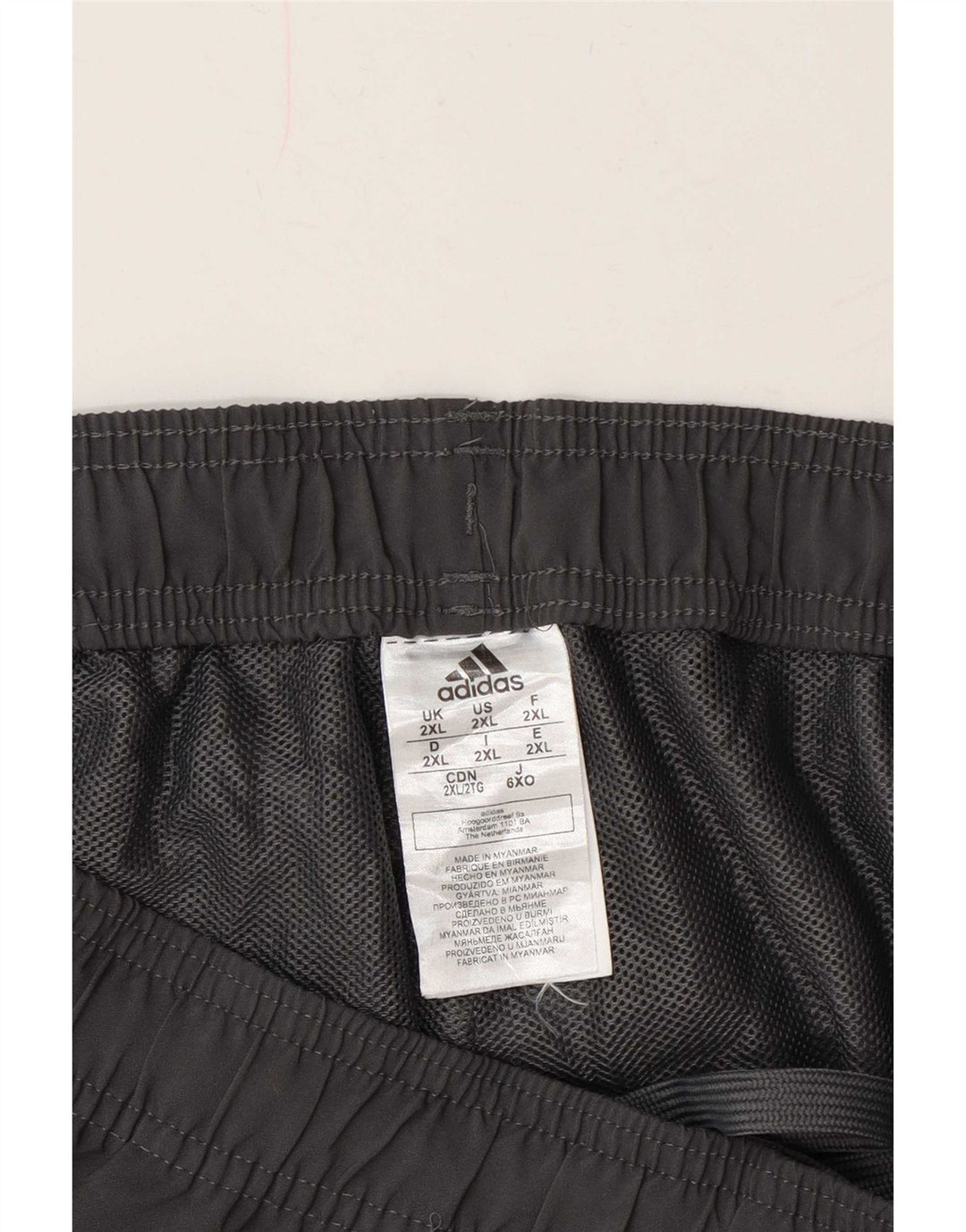 Adidas Herren Sport Shorts 2XL Grau Polyester