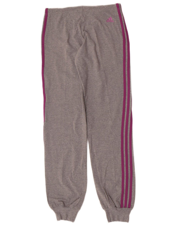 Adidas Damen Trainingshose Jogger UK 12 Mittelgraue Baumwolle
