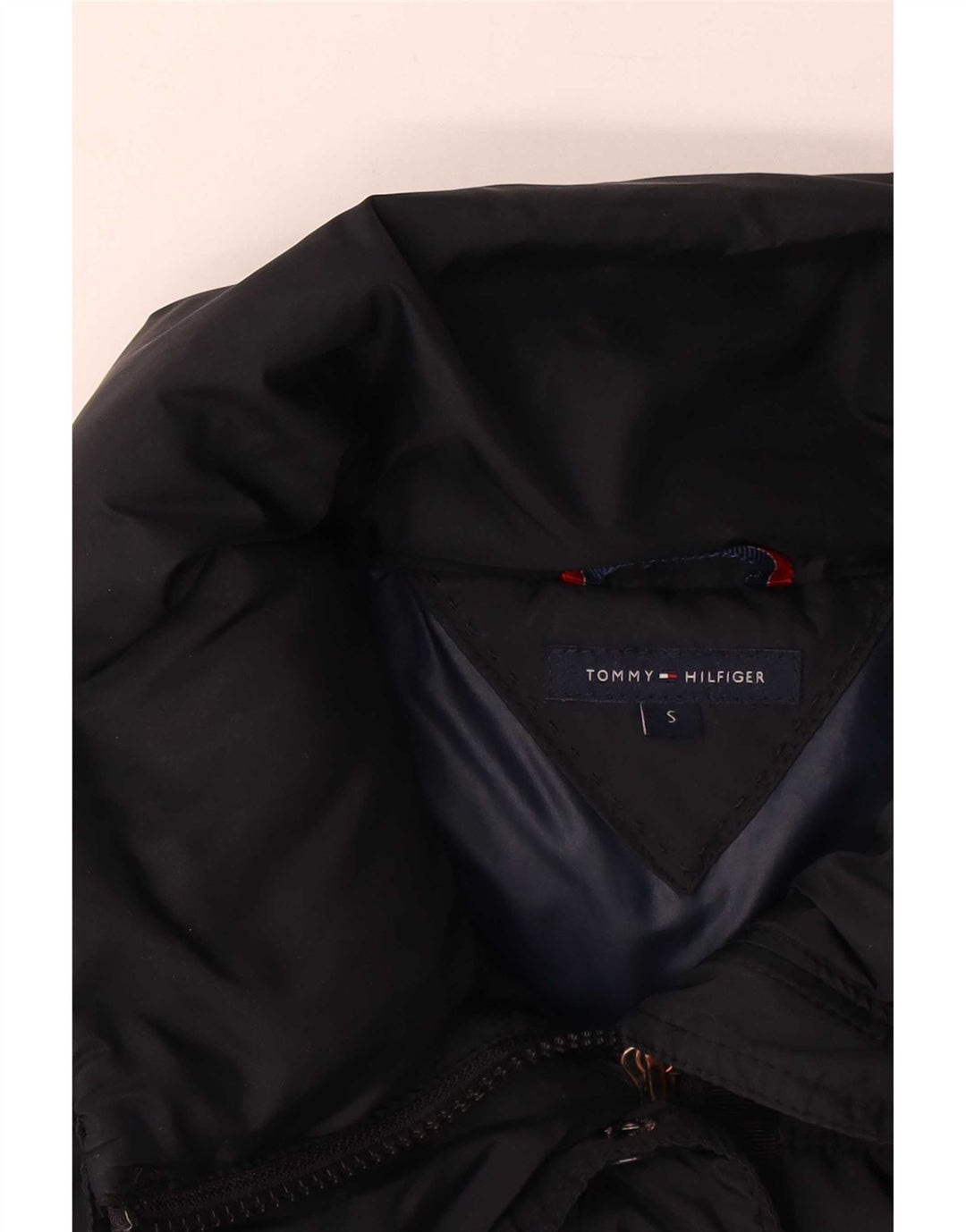Tommy Hilfiger Damen Übergroße wattierte Jacke UK 10 Small Marineblau