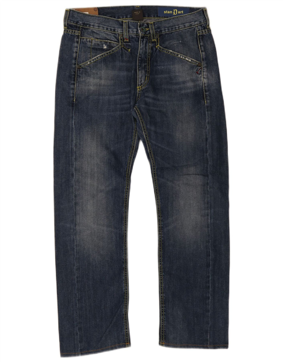 Dondup Herren Standard Straight Jeans W32 L28 Marineblau