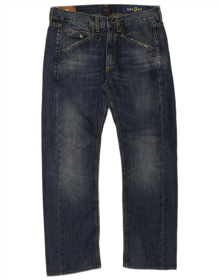 Dondup Herren Standard Straight Jeans W32 L28 Marineblau