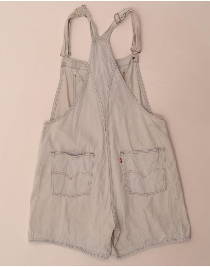 Levi's Damen-Latzhose, Denim-Shorts, Größe L, W34, Blau, Baumwolle