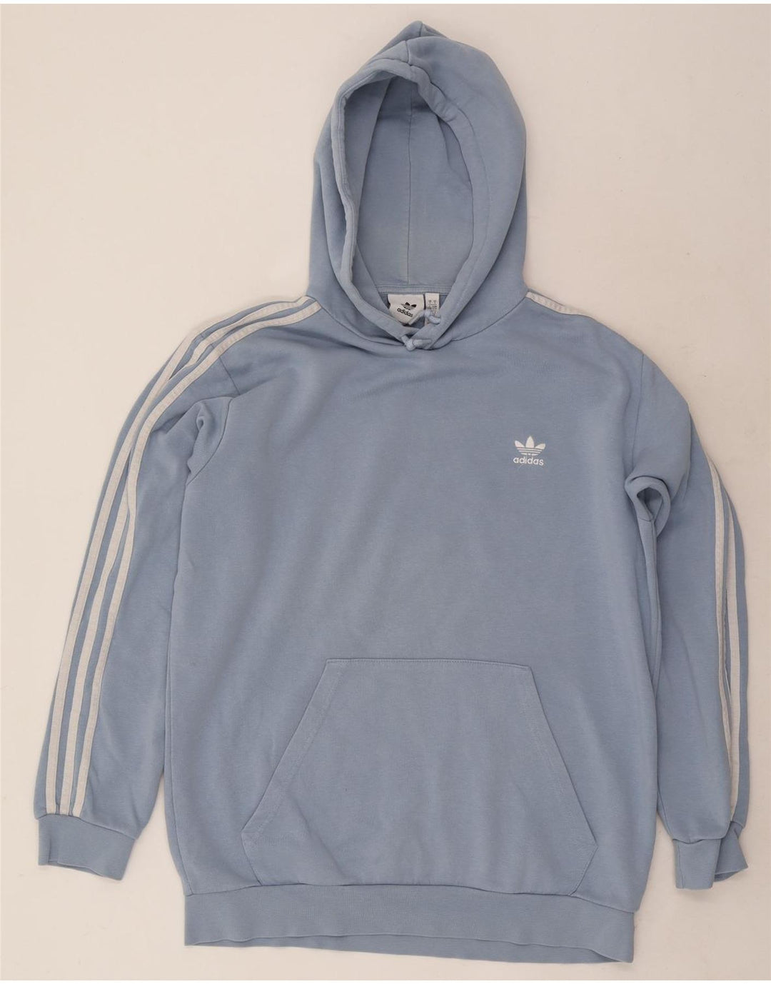 Adidas Herren Kapuzenpullover, groß, aus blauer Baumwolle