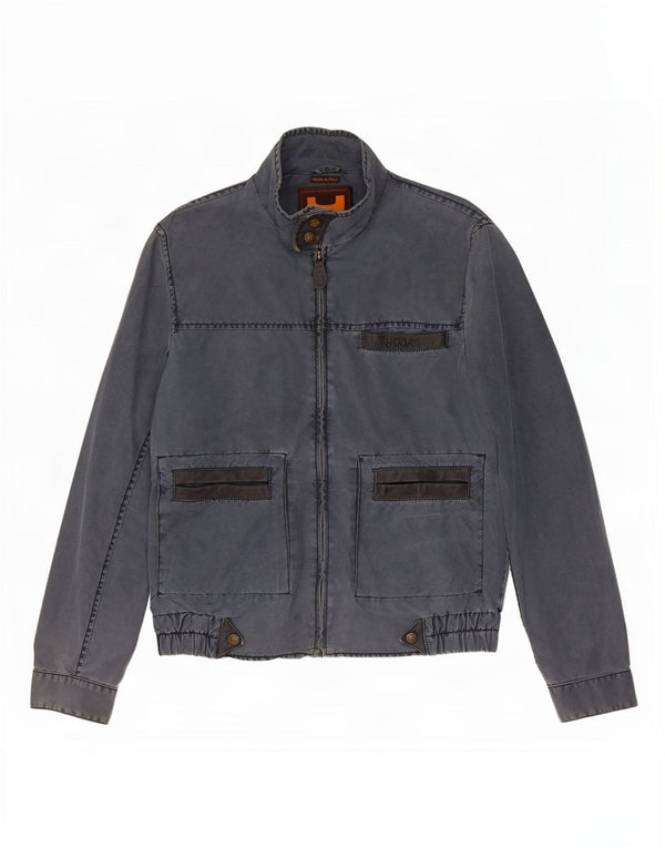 Hogan Herren Utility-Jacke UK 38 Medium Marineblau
