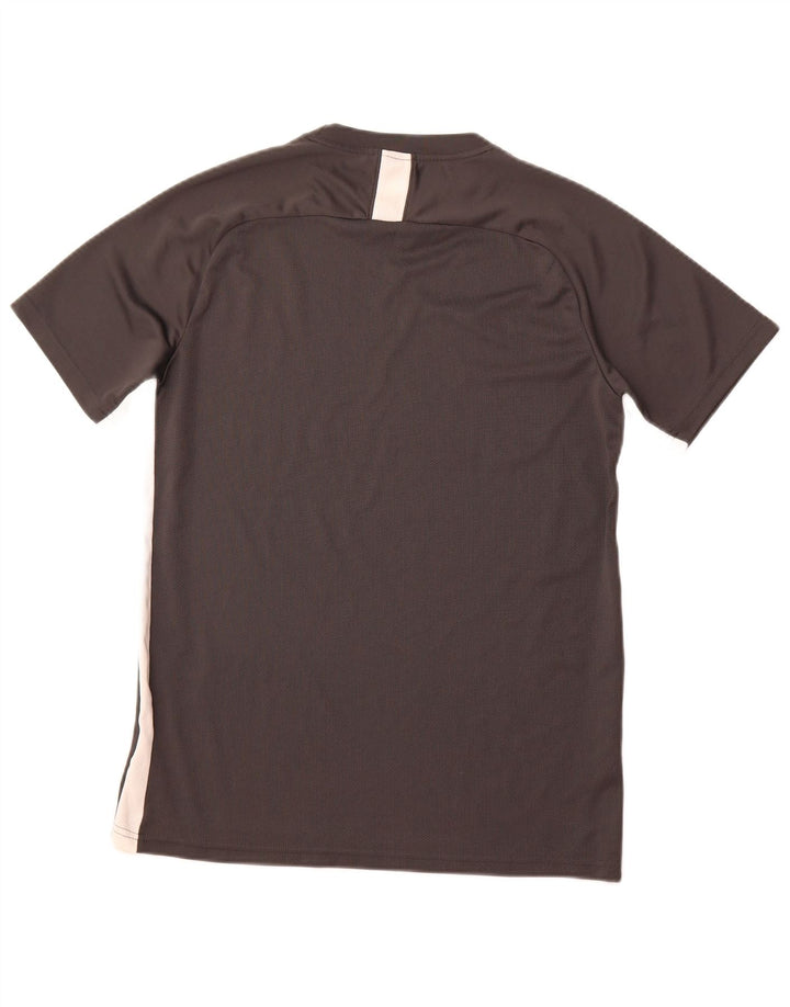 NIKE Herren-T-Shirt mit Grafik, groß, graues Farbblock-Polyester