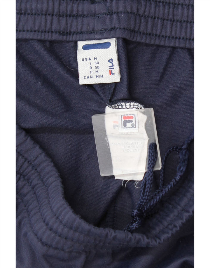 Fila Herren-Trainingshose IT 50 Mittelmarineblaues Farbblock-Polyester
