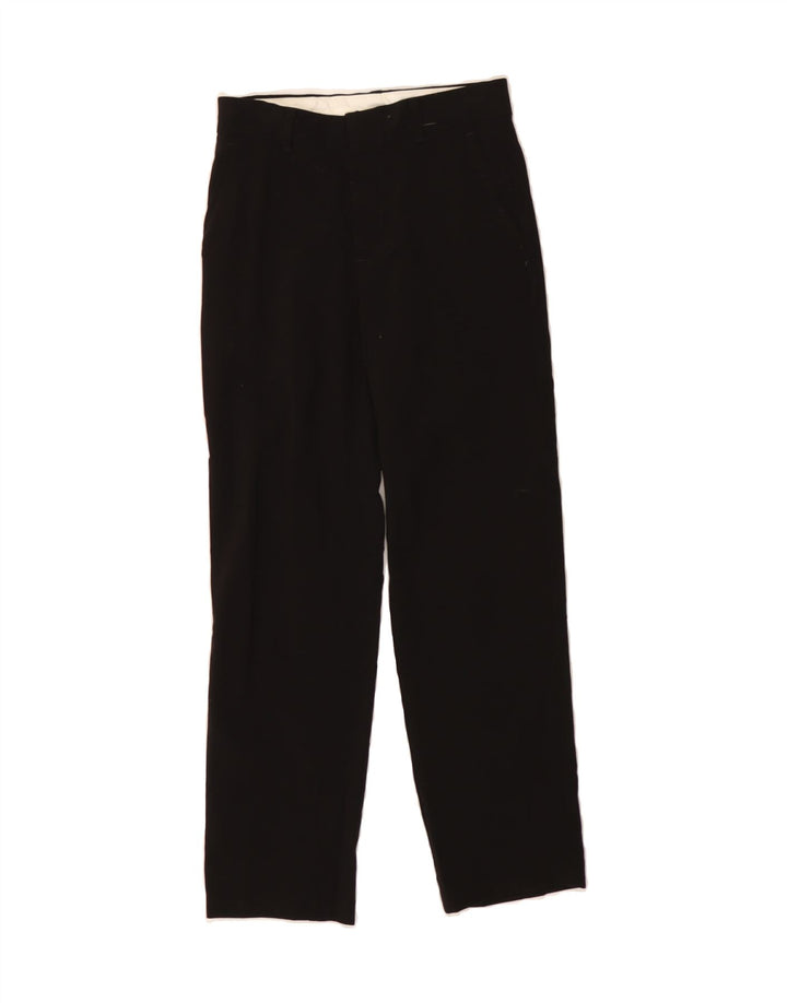 CHAPS Boys Straight Chino Trousers 9-10 Years W24 L25 Black Polyester Vintage Chaps and Second-Hand Chaps from Messina Hembry 