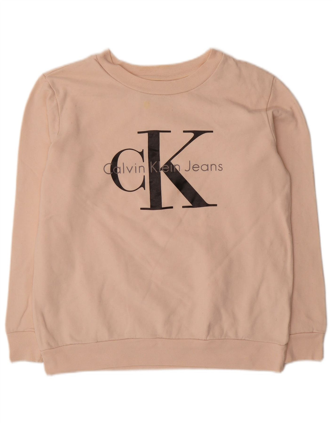 Calvin Klein Jeans Damen Grafik-Sweatshirt in Übergröße, Gr. 6, XS, Rosa