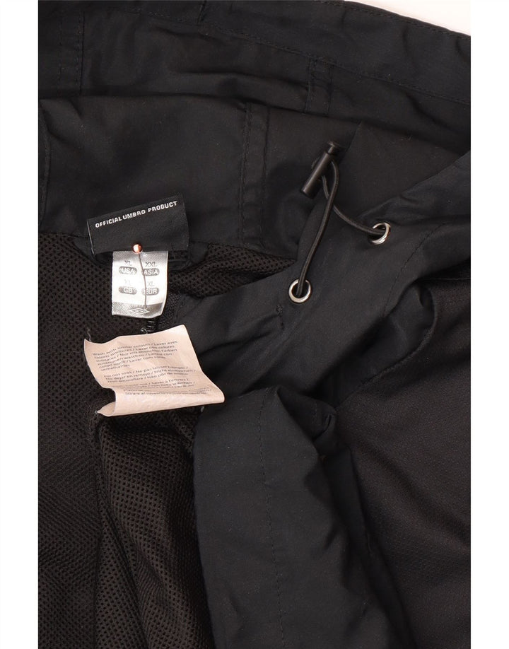 UMBRO Herren-Trainingsanzug mit Kapuze, Jacke, XL, Schwarz, Polyester