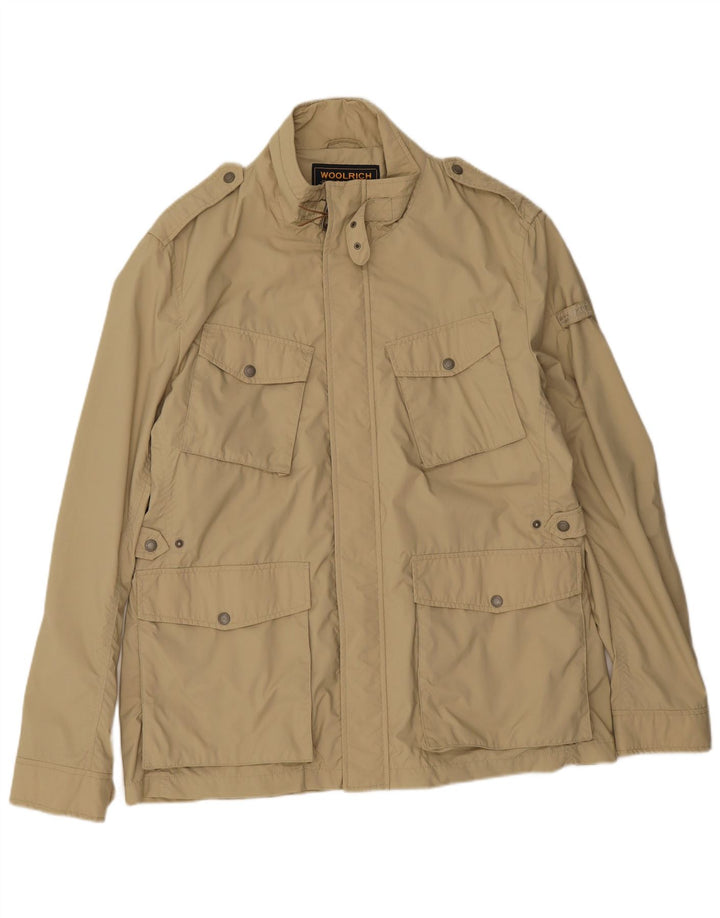 Woolrich Herren Militärjacke UK 44 2XL Beige Nylon