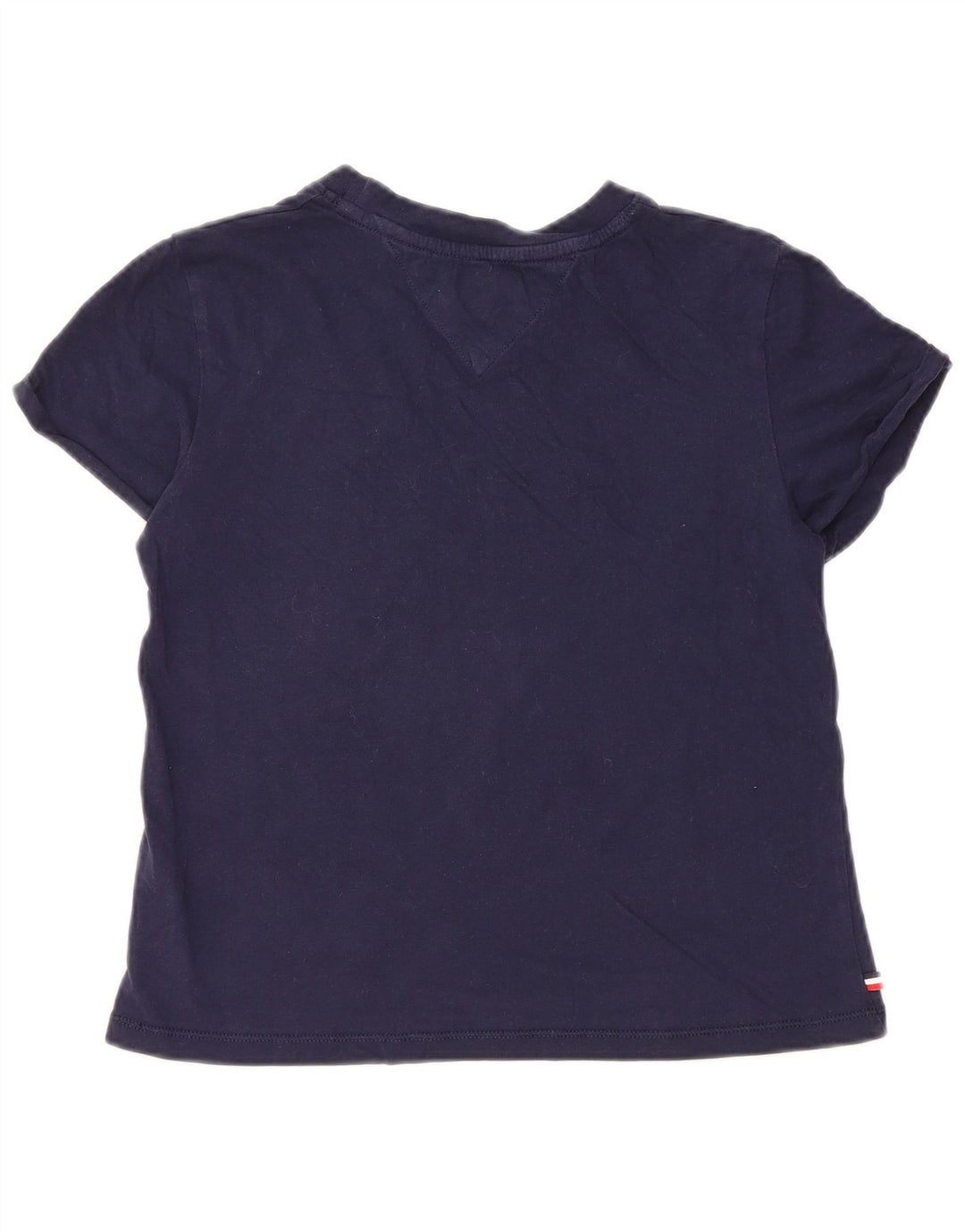 TOMMY HILFIGER Damen Übergroßes T-Shirt Top UK 2 2XS Marineblau Baumwolle