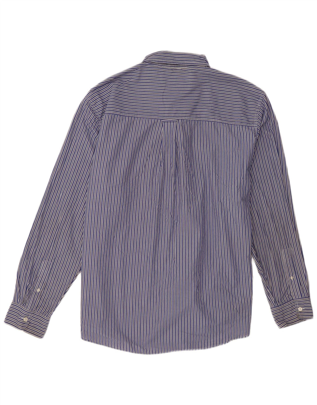 Chaps Herrenhemd 2XL blau gestreift aus Baumwolle