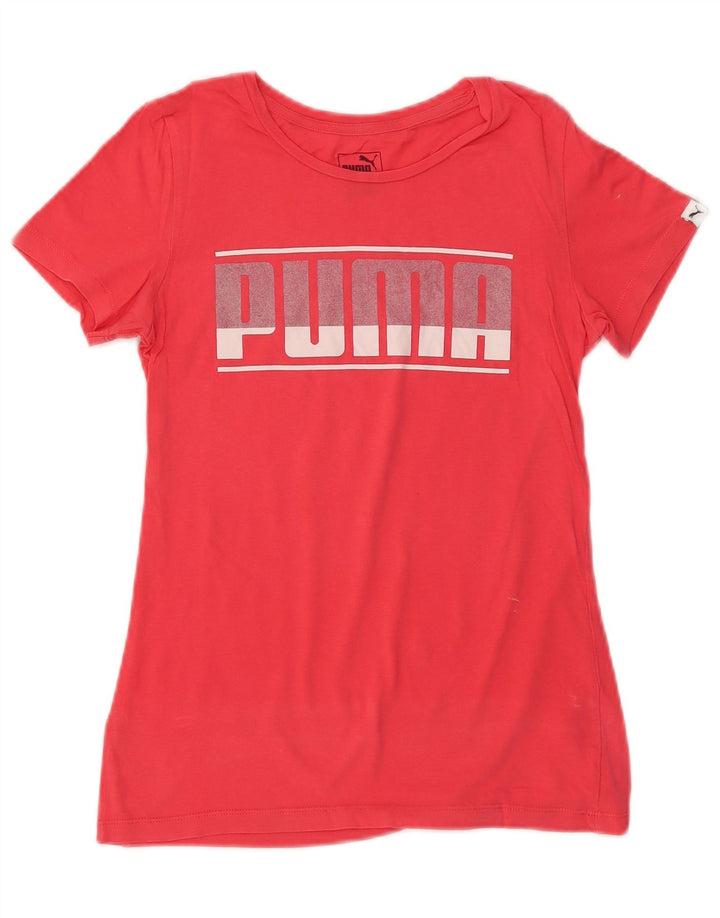 Puma Mädchen Grafik T-Shirt Top 13–14 Jahre Rosa