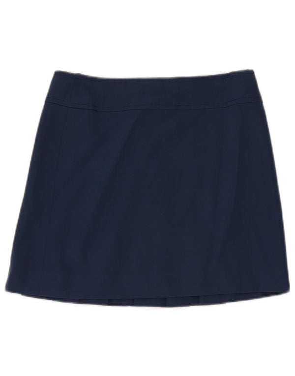 Vintage Damen Plissee Minirock W30 Medium Marineblau