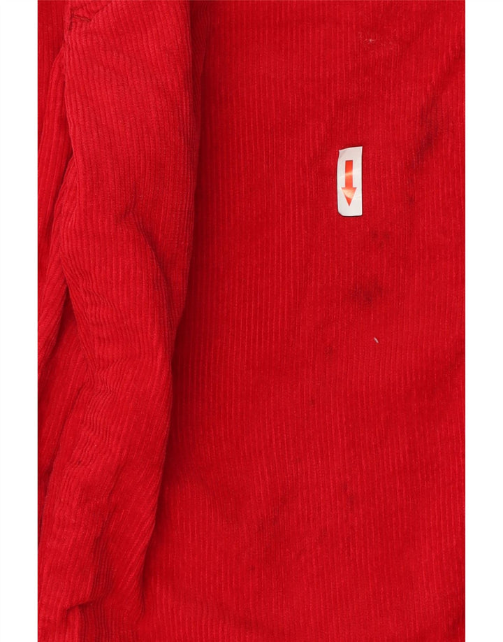 Stefanel Damen Slim Cordhose W28 L30 Rote Baumwolle