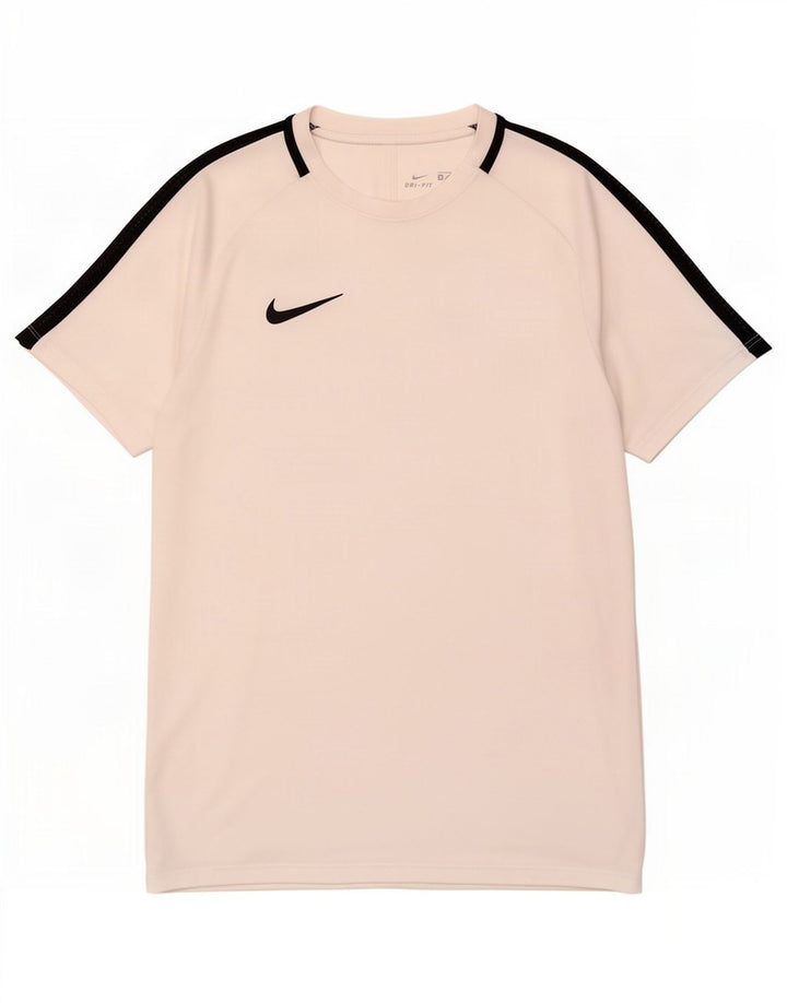 Nike Herren Dri Fit T-Shirt Top Small Weiß Polyester