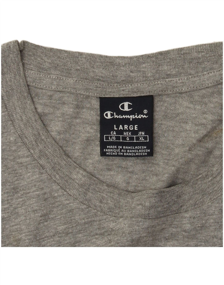 Champion Herren T-Shirt Top Large Grau meliert