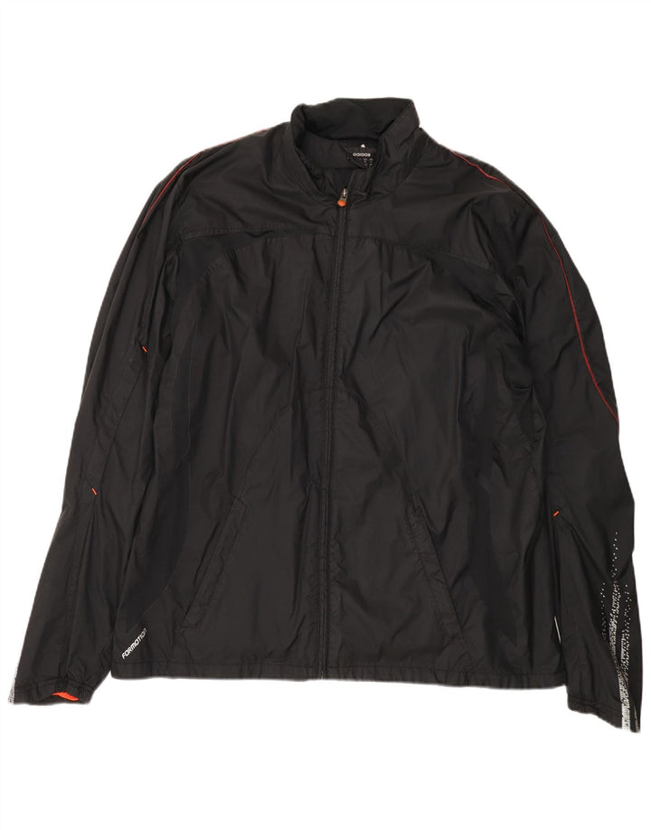 Adidas Herren Climacool Regenjacke UK 42 XL Schwarz Polyester