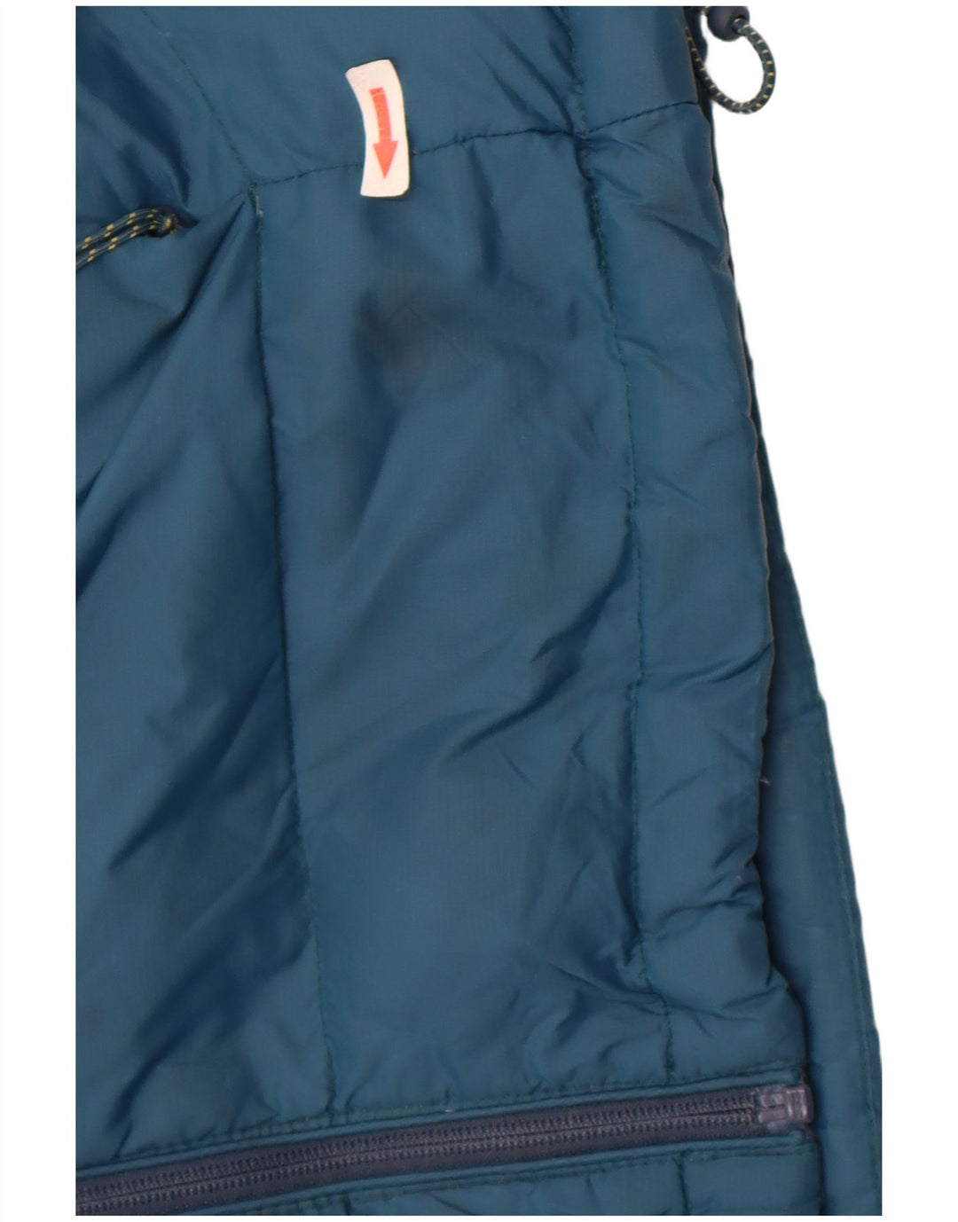 Mountain Warehouse Wattierte Herrenjacke mit Kapuze, UK 36, Klein, Blau, Farbblock