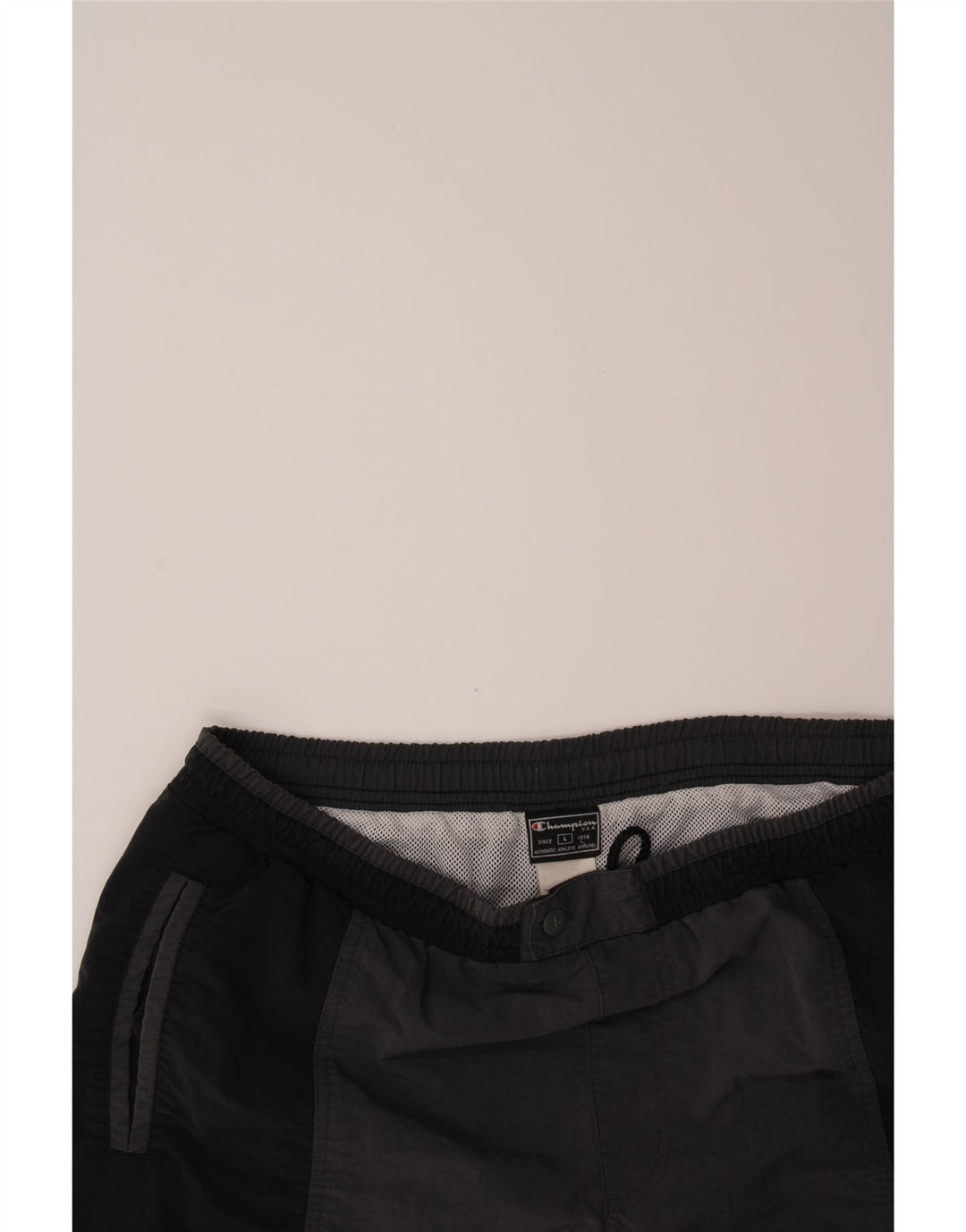 CHAMPION Mens Swimwear Large W36 L4 Black Colourblock Vintage Champion and Second-Hand Champion from Messina Hembry 