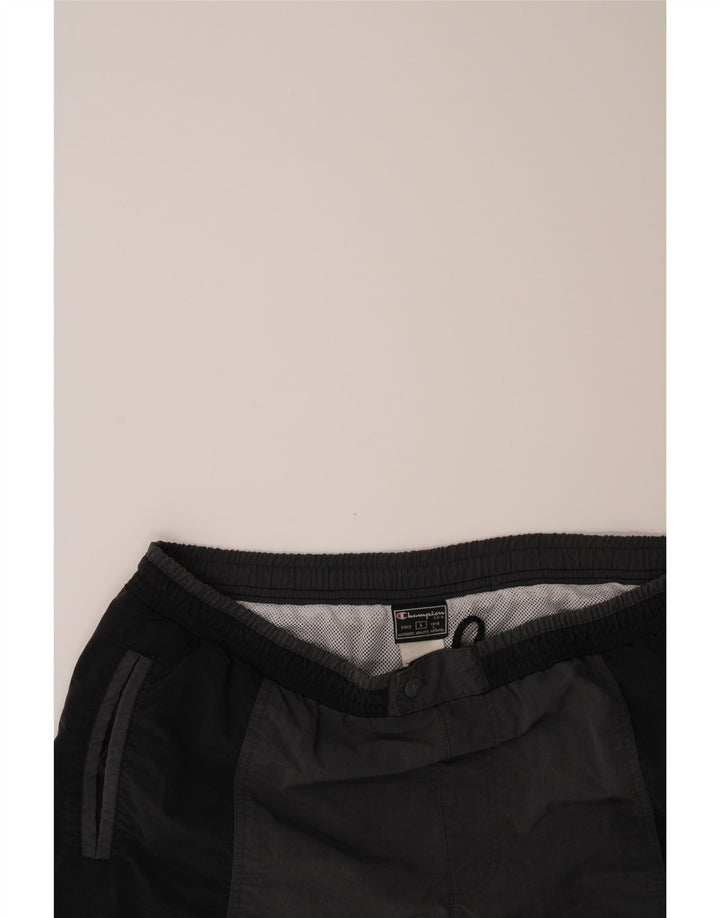 CHAMPION Mens Swimwear Large W36 L4 Black Colourblock Vintage Champion and Second-Hand Champion from Messina Hembry 