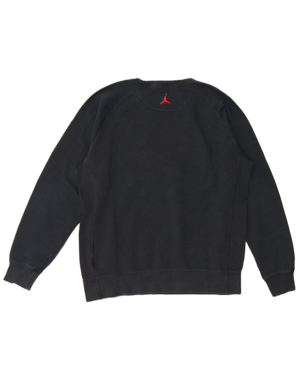 Jordan Herren-Sweatshirt mit Grafik, groß, aus schwarzer Baumwolle