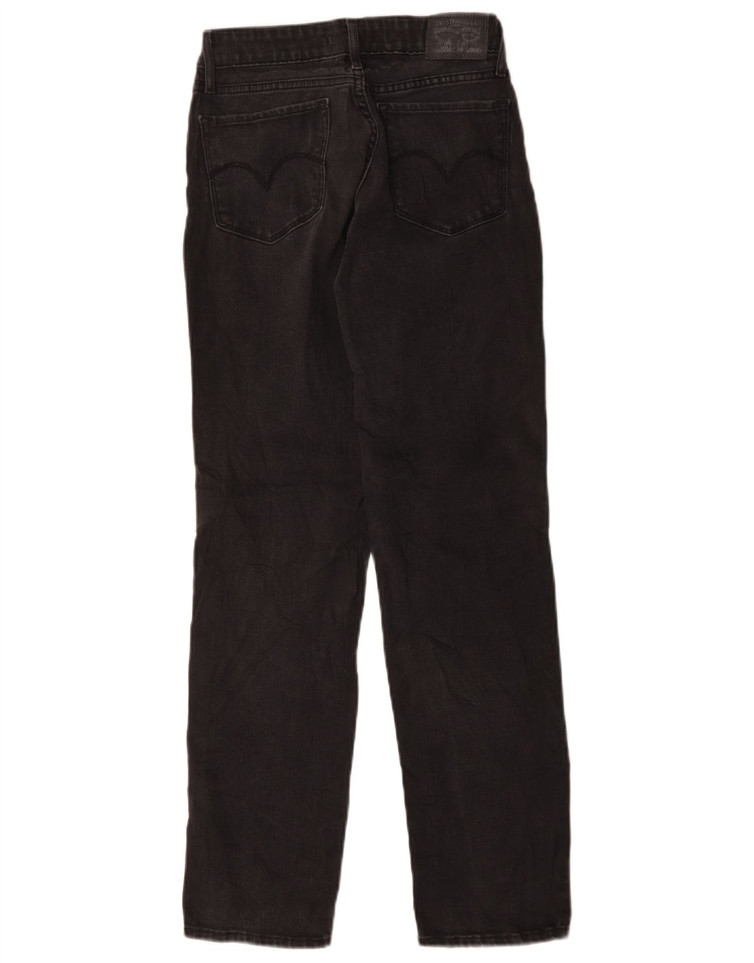 Levi's Damen 712 Slim Jeans W26 L29 Schwarze Baumwolle
