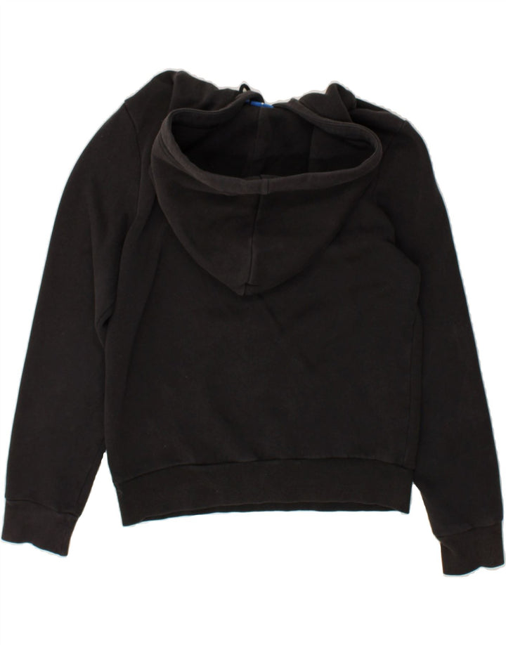 ADIDAS Womens Graphic Hoodie Jumper UK 10 Small Black Cotton | Vintage Adidas | Thrift | Second-Hand Adidas | Used Clothing | Messina Hembry 