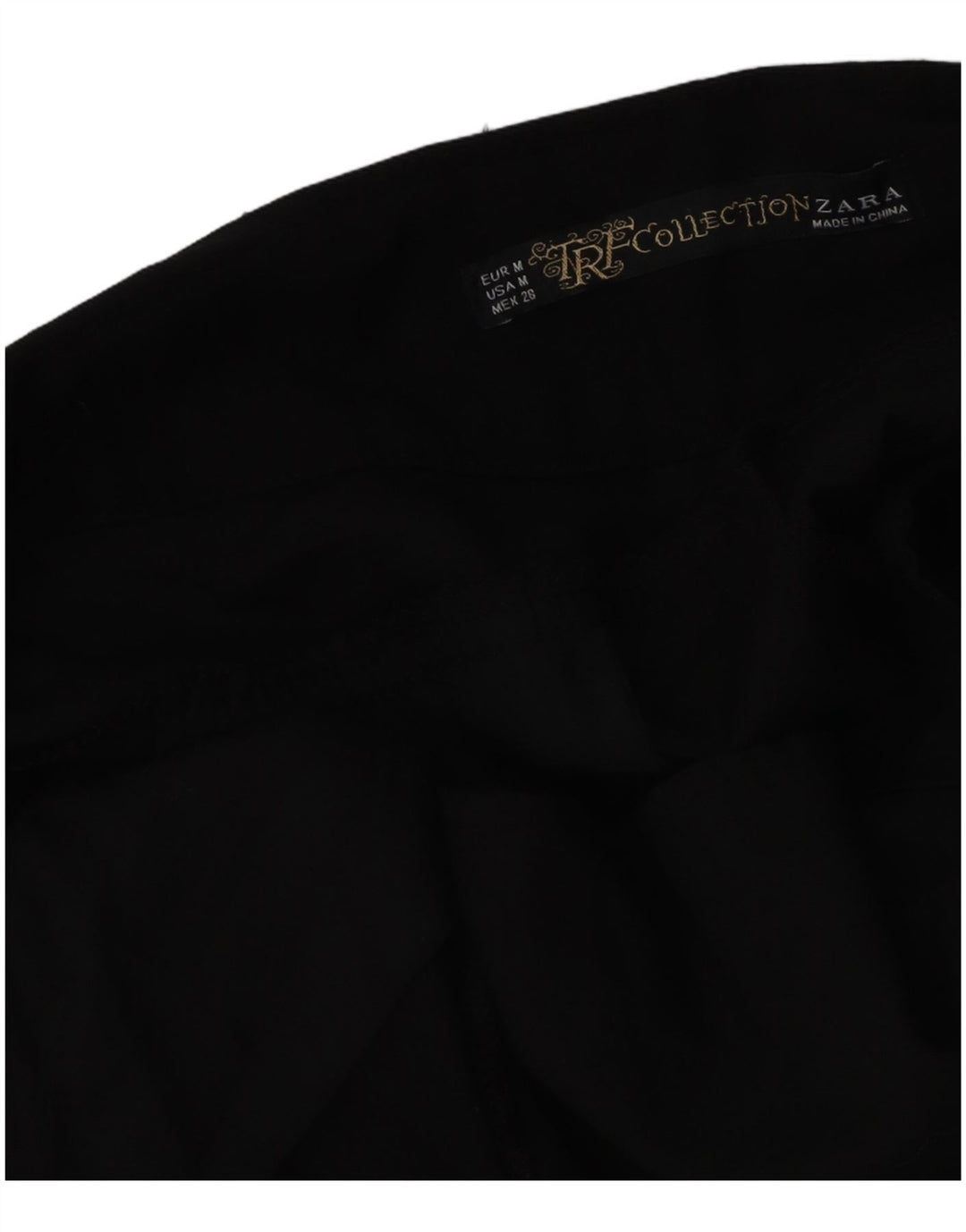Schmale, kurze Hose von Zara für Damen, mittelgroß, W28, L27, Schwarz