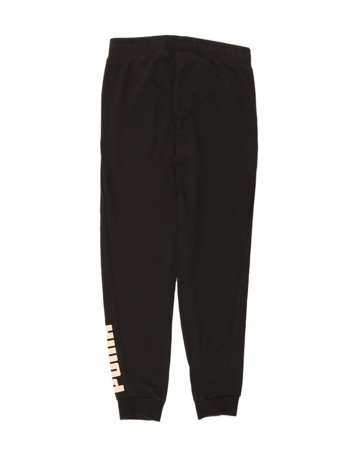 PUMA Womens Graphic Tracksuit Trousers Joggers UK 14 Medium  Black Vintage Puma and Second-Hand Puma from Messina Hembry 