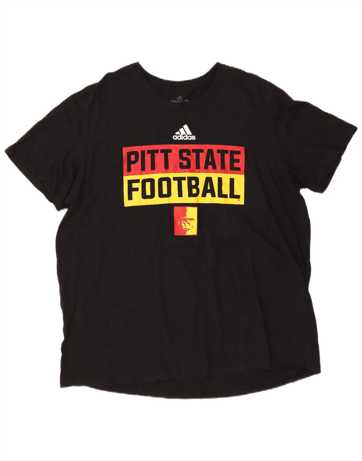 Adidas Herren Grafik T-Shirt Top 2XL Schwarz