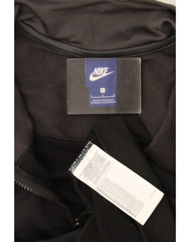 Nike Herren-Trainingsanzug-Topjacke, großes graues Colourblock-Polyester