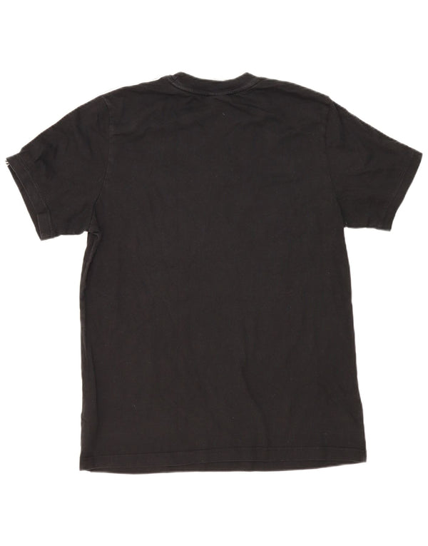 Nike Damen Grafik T-Shirt Top UK 16 Large Schwarz Baumwolle