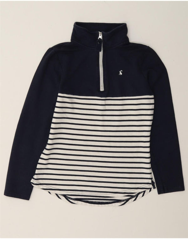 Joules Damen-Sweatshirt mit Reißverschluss am Hals, UK 6, XS, Marineblau, gestreift, Baumwolle