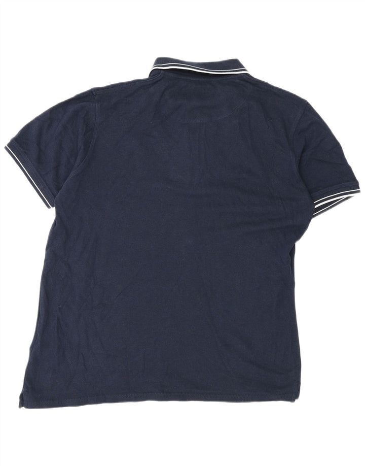 Lyle & Scott Herren Poloshirt XL Marineblau Baumwolle
