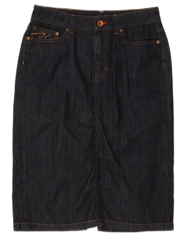 Tommy Hilfiger Damen Jeansrock US 8 Medium W28 Marineblaue Baumwolle