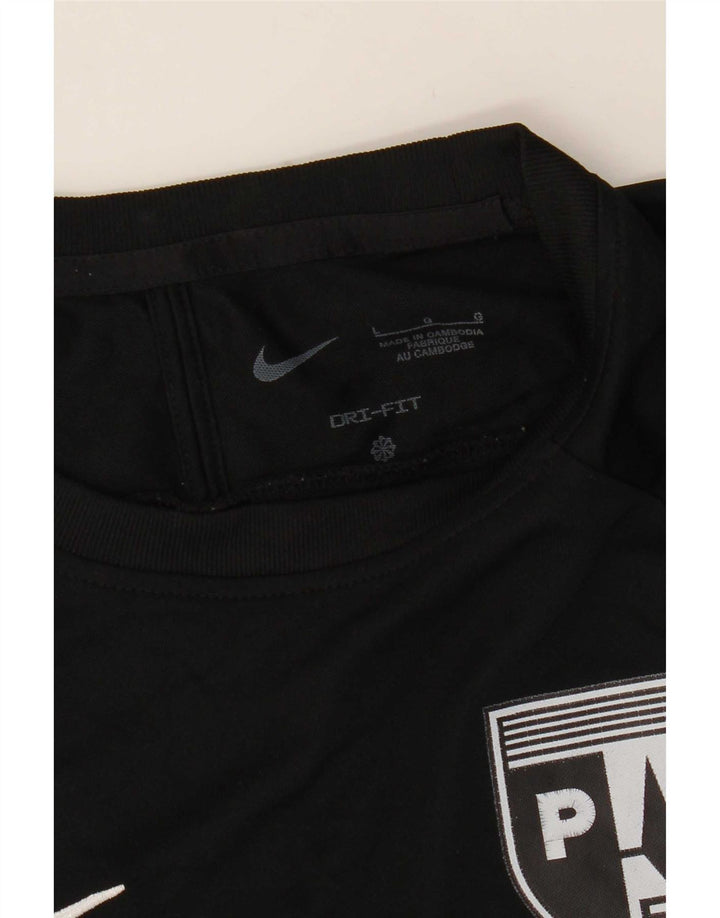 Nike Herren Dri Fit Graphic T-Shirt Top Large Schwarz Farbblock