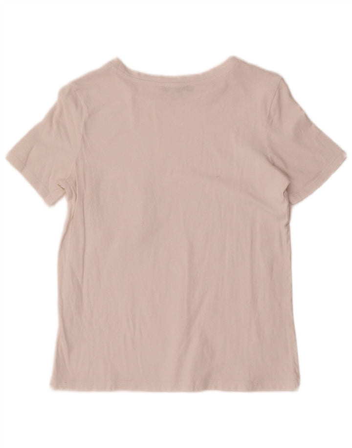 Zara Damen T-Shirt Top UK 10 Small Weiß