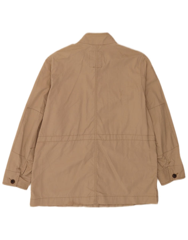 Gap Damen Utility-Jacke UK 16 Large Beige Baumwolle