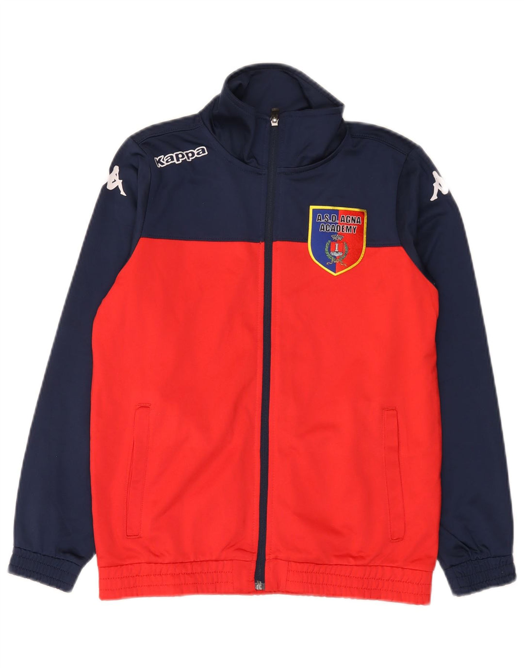Kappa Boys A.S.D. AGNA ACADEMY Trainingsanzug-Oberjacke, 11–12 Jahre, Marineblau